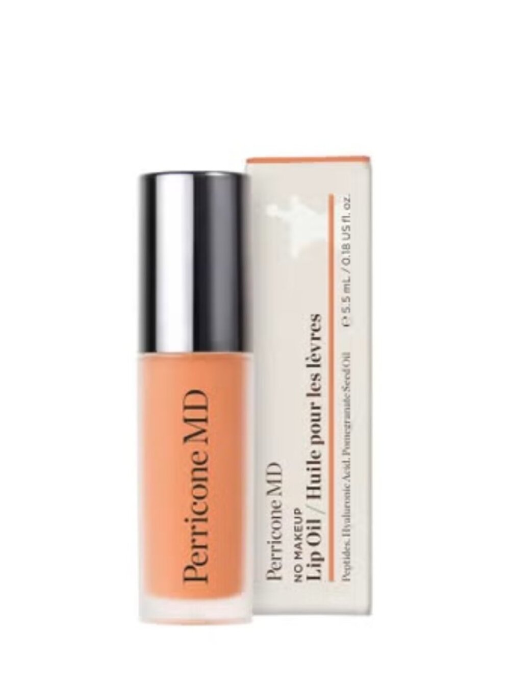 Perricone MD No Makeup Lip Oil - Peach - Full Size 0.18 oz New in Box